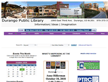 Tablet Screenshot of durangopubliclibrary.org